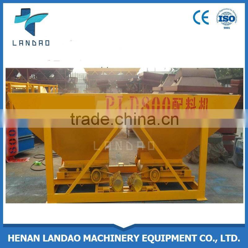 Hot sale Concrete machinery PLD800 Two Bins aggregate batching machine