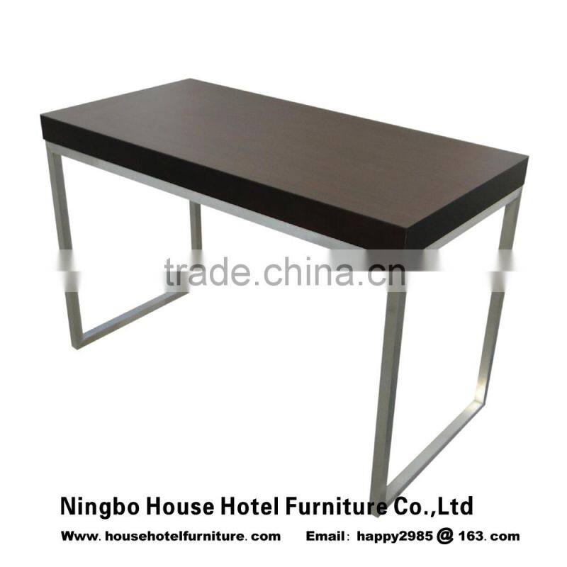 hotel furniture king nightstand with stainless steel kick toe