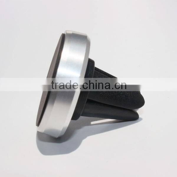 Aluminum design sticky gel universal air vent magnet phone holder for promotion