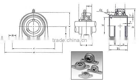 China Supplier UB205 Pillow Block Bearing