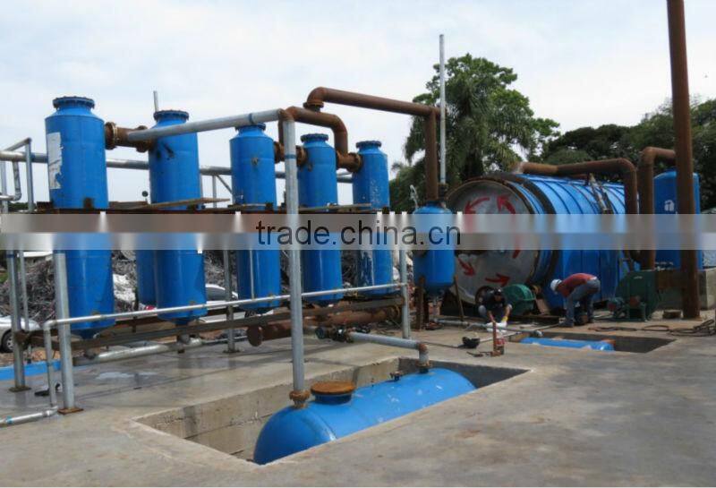 The waste tires Recycling Machine to get fuel oil with CE ISO