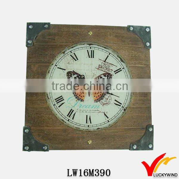 Handmade craft wall decoration metal decorative clocks