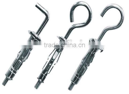 metal steel L hook style hollow wall anchor