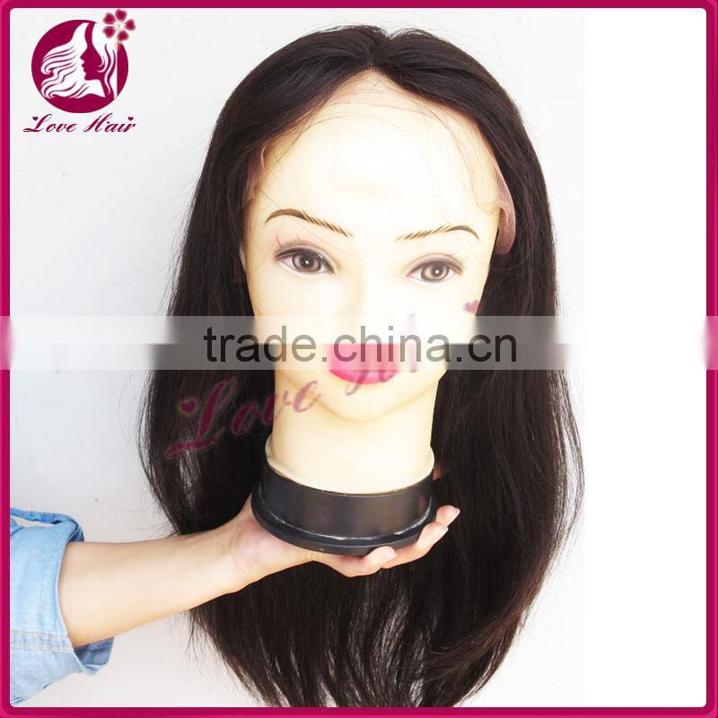 Ladies' highlight lace front human hair wig 100% virgin brazilian hair lace wig