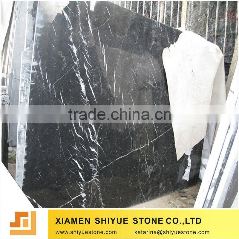 Polished Nero Marquina Black Marble Stone