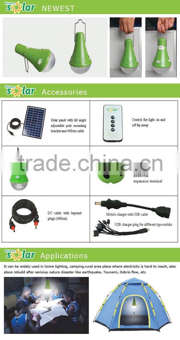 Portable reading lampe solaire vision protection with 3 bulbs