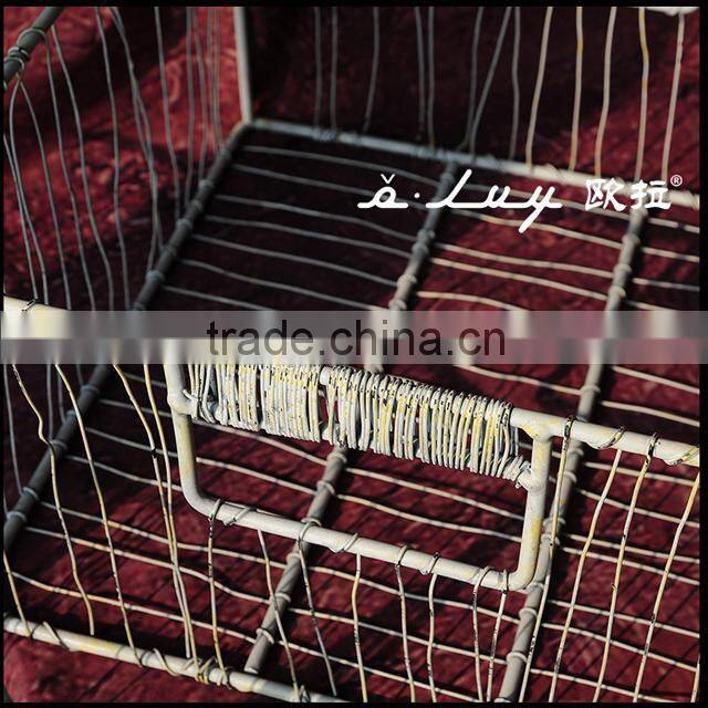 rectangular storage basket with window