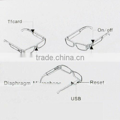 720P Sunglasses Camera, Digital Eyewear Camera Glasses Vedio DVR Hidden Camera