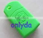 World wide sell silicone car key cover for mazda Mazda remote key silicon cover in Yellow