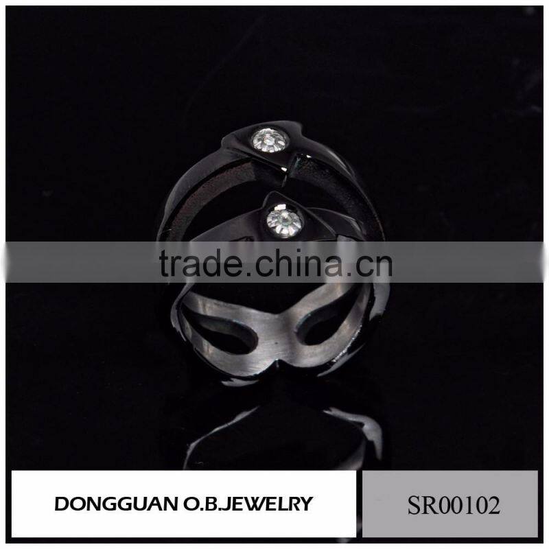 China Factory Top Design Gold Color New Black Gold Ring Models For Men