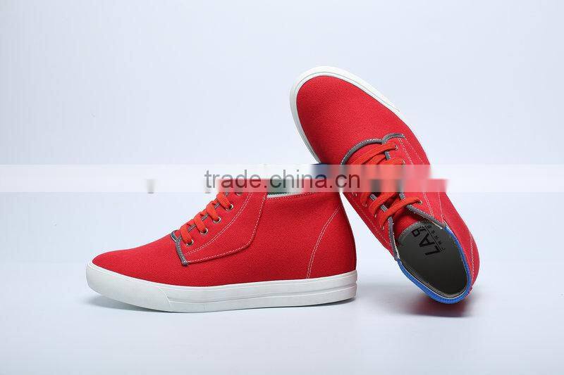 2016 Spring Summer New Model Hidden Height Increasing Canvas Shoes Sport Sneakers For Men