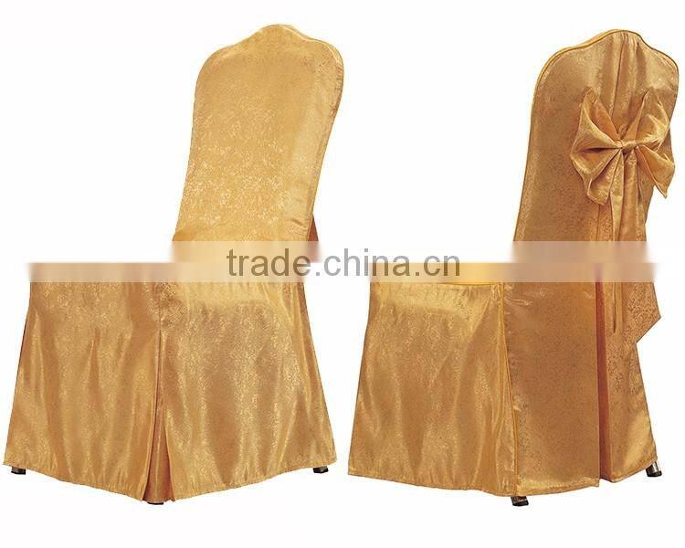 Cheap lace universal wedding chair covers and satin chair cover