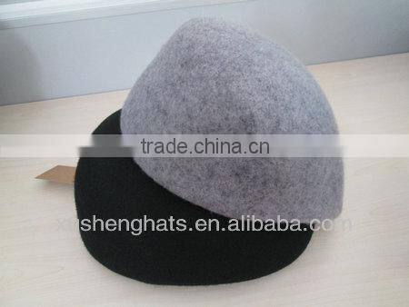 best selling black wool felt peaked cap with chain