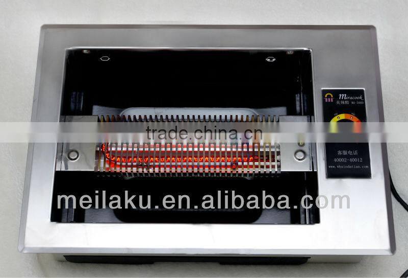 stainless steel barbeques grill with smokeless/ indoor stove top bbq/electric griddle.