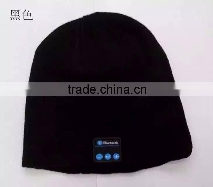 Wholesale bluetooth headphone beanie hat, knitted wireless bluetooth earphone winter warm hat