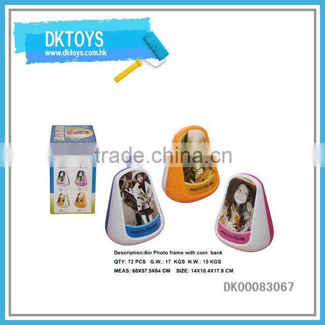 5 Inch Cute Mushroom House Shape Plastic Mini Photo Frame