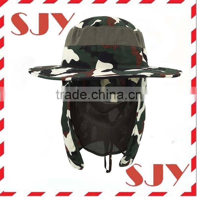 Wide Brim Camouflage Hat Summer Fishing Sun Hat