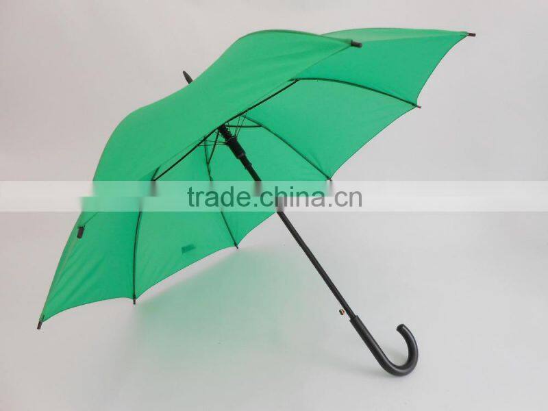 deluxe wooden shaft bright color rain umbrella