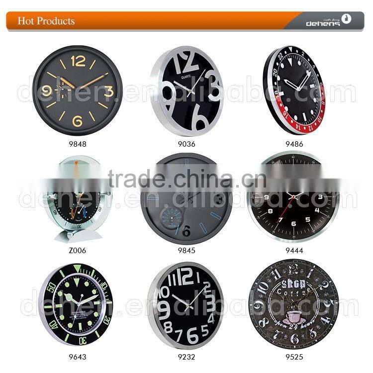 metal DCF-77 atomic wall clock