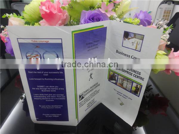 XHFJ Advertising booklet customized 4 color flyer printing