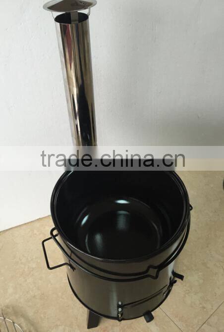 Hot sale multifunctional characoal bbq grill smoker grill with chimney