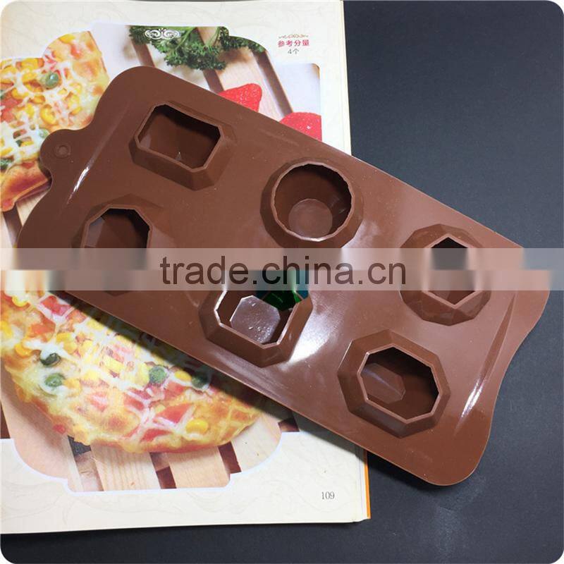 CTBED-224 Cholocate Mold 6 Even Jewel Safe Silicone Cake Mould Not Dyeing Not Fade Silicone Break Apart Chocolate Bar Mold