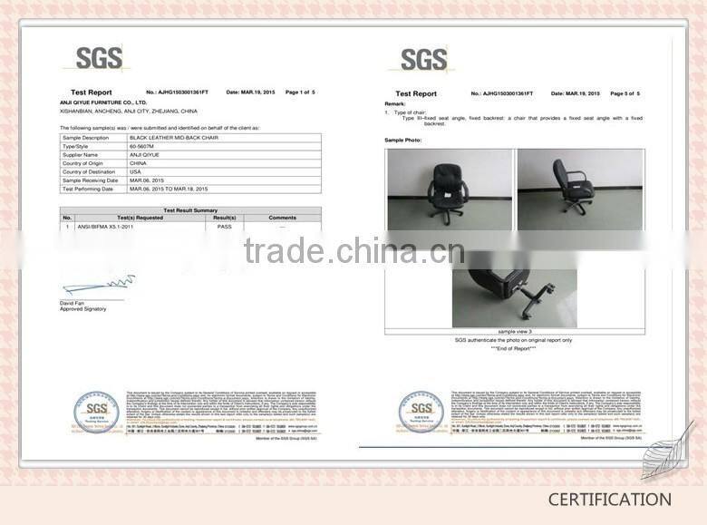 fixed leather Manager Chair for office