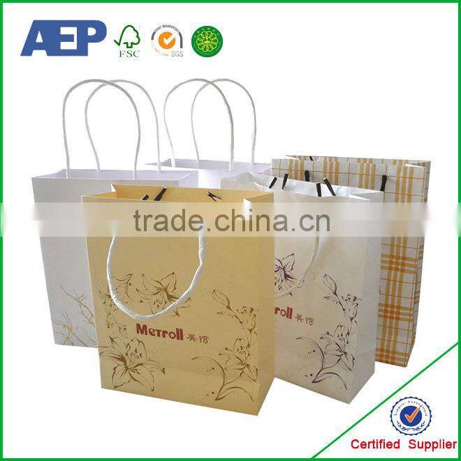 Tea Bag Paper Design With Logo Print/Oem Production Paper Shopping Bag