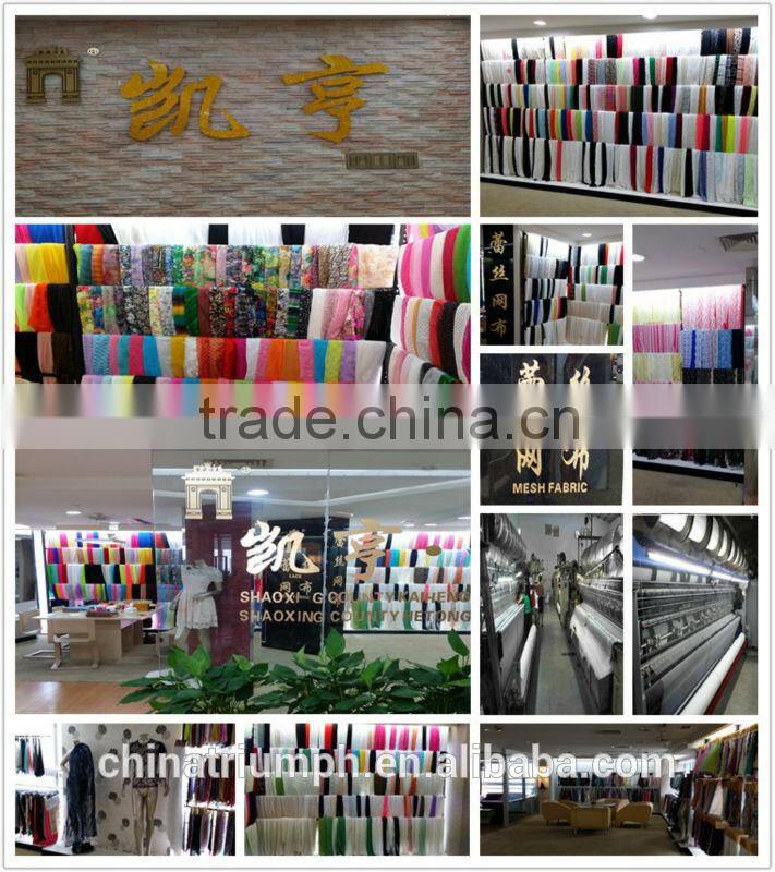 2014 african swiss keqiao shaoxing chemical New Design thick Polyester Embroidery Lace Fabric for garments