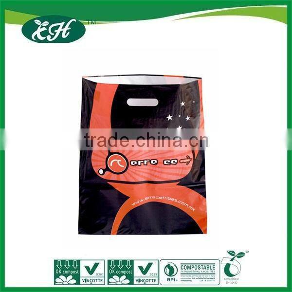 wholesale promotional custom flexi loop handle plastic bag