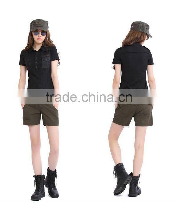 European clothing wholesale army green casual shorts