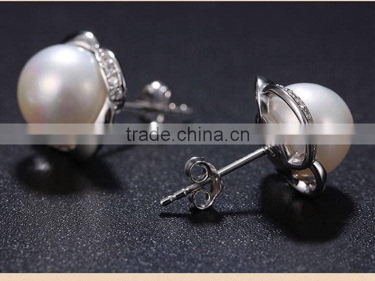 2015 Christmas cheap sterling silver rose stud earrings