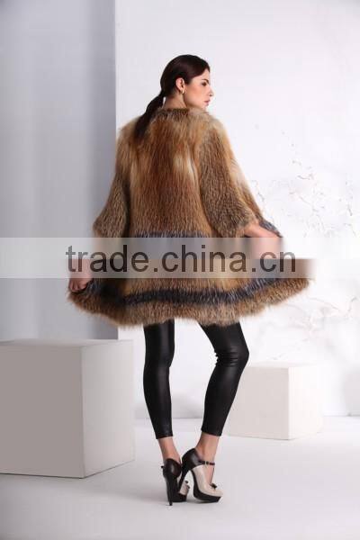 FU17 wholesale fox fur coat