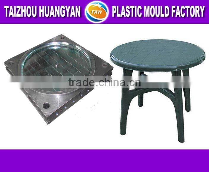 Foldable plastic table mould