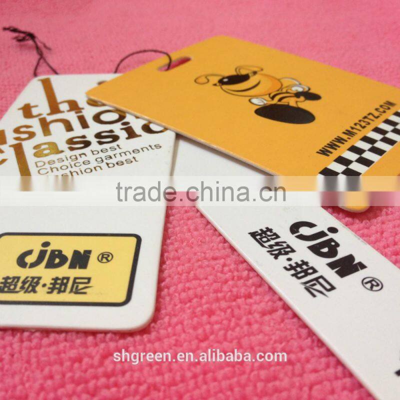High quality paper swing tags for cascul clothing