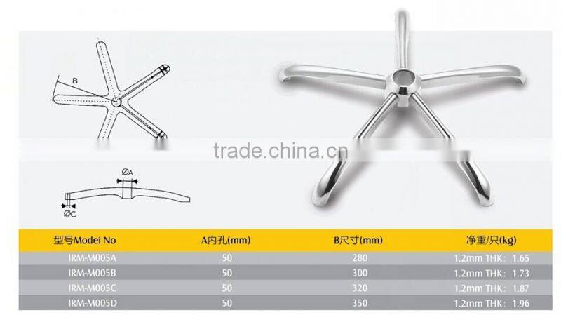iron five-star office chair base IRM-M005
