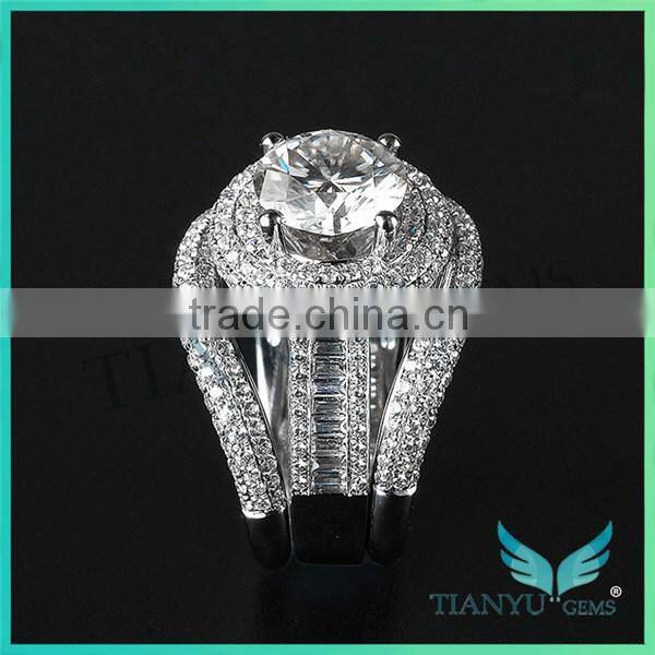 moissanite girdlestone customized 14k gold 1 carat 9 hearts & flower forever one forever brilliant moissanite rings