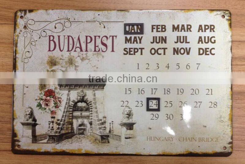 advertising metal road name sign