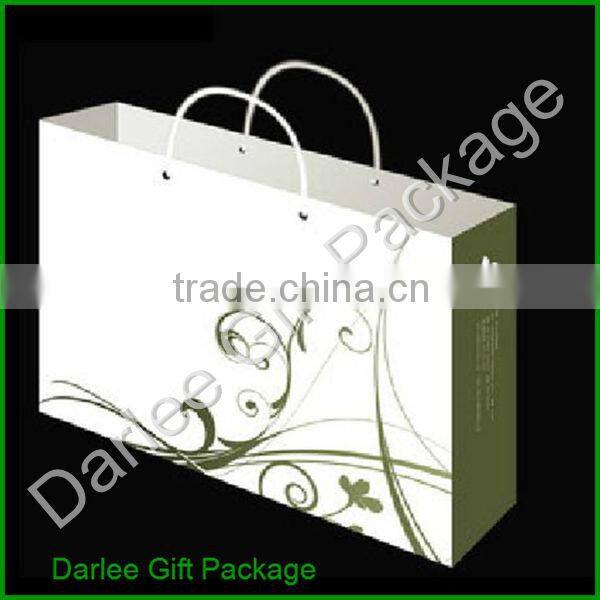 decorative paper shopping bag/packaging paper shopping bag / wholesale luxury paper shopping bag