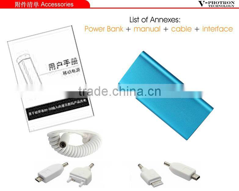 High Capacity portable mobile power bank 20000mah from Factory supply