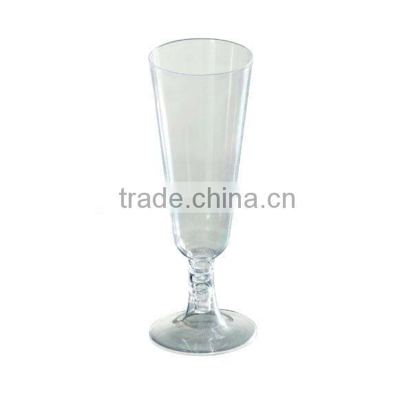 Berverage transparent plastic champagne cup