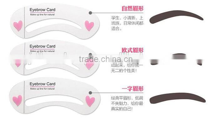Beauty Makeup Eyebrow Drawing CardEyebrow stencil Eyebrow card