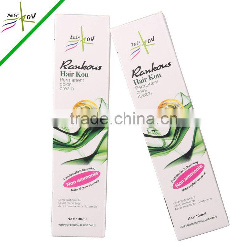 Professional Hair Color Cream OEM Manufacturer Coloring Chart With 49/104 Shades