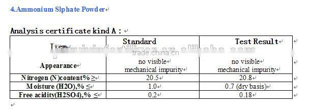 White Crystal Ammonium Sulphate