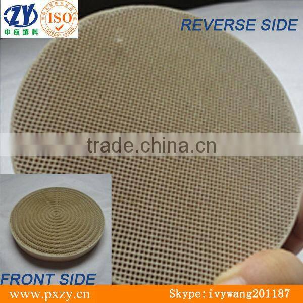 Round ceramic plate,Infrared Honeycomb Ceramic plate,porous ceramic plate