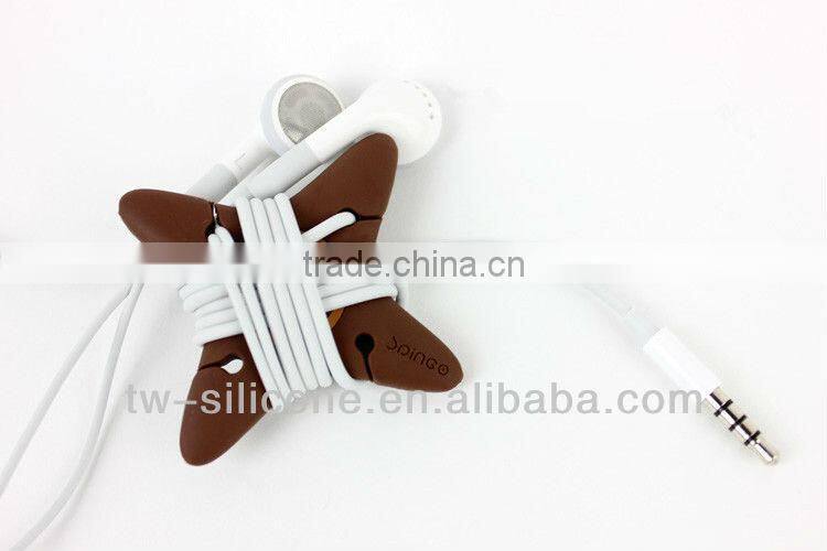 plastic cute earphone cable winder