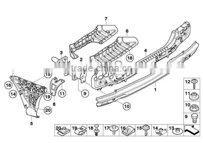 China manufacturer auto car font body kits for BMW