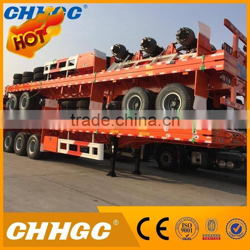 rational price 40 feet flatbed truck trailer made in china with great price