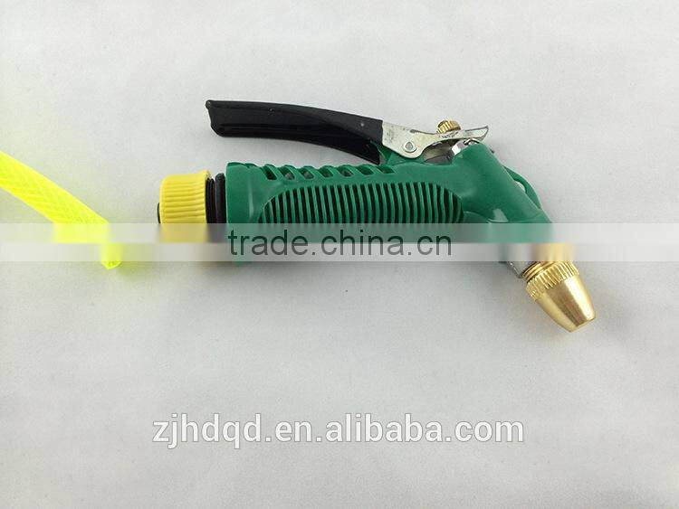 high pressure washing gun with pipe , brass head and button , 20 meters distance