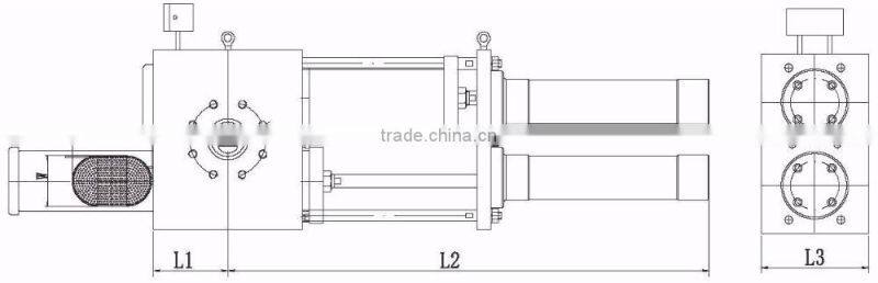 Filtered system for polyme duplex hydraulic screen changer